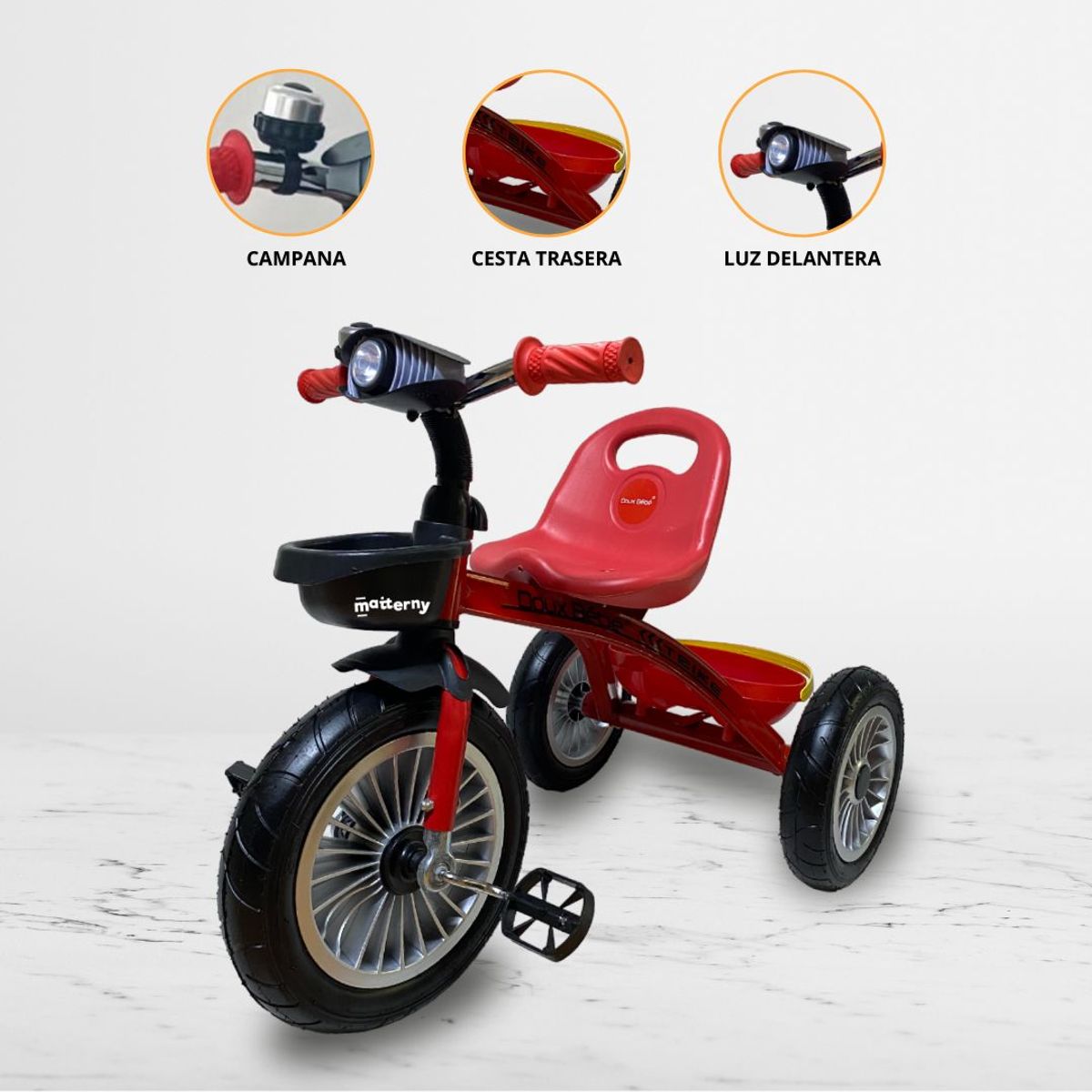 DOUX BEBE - Triciclo Chavo TRIKE II RED