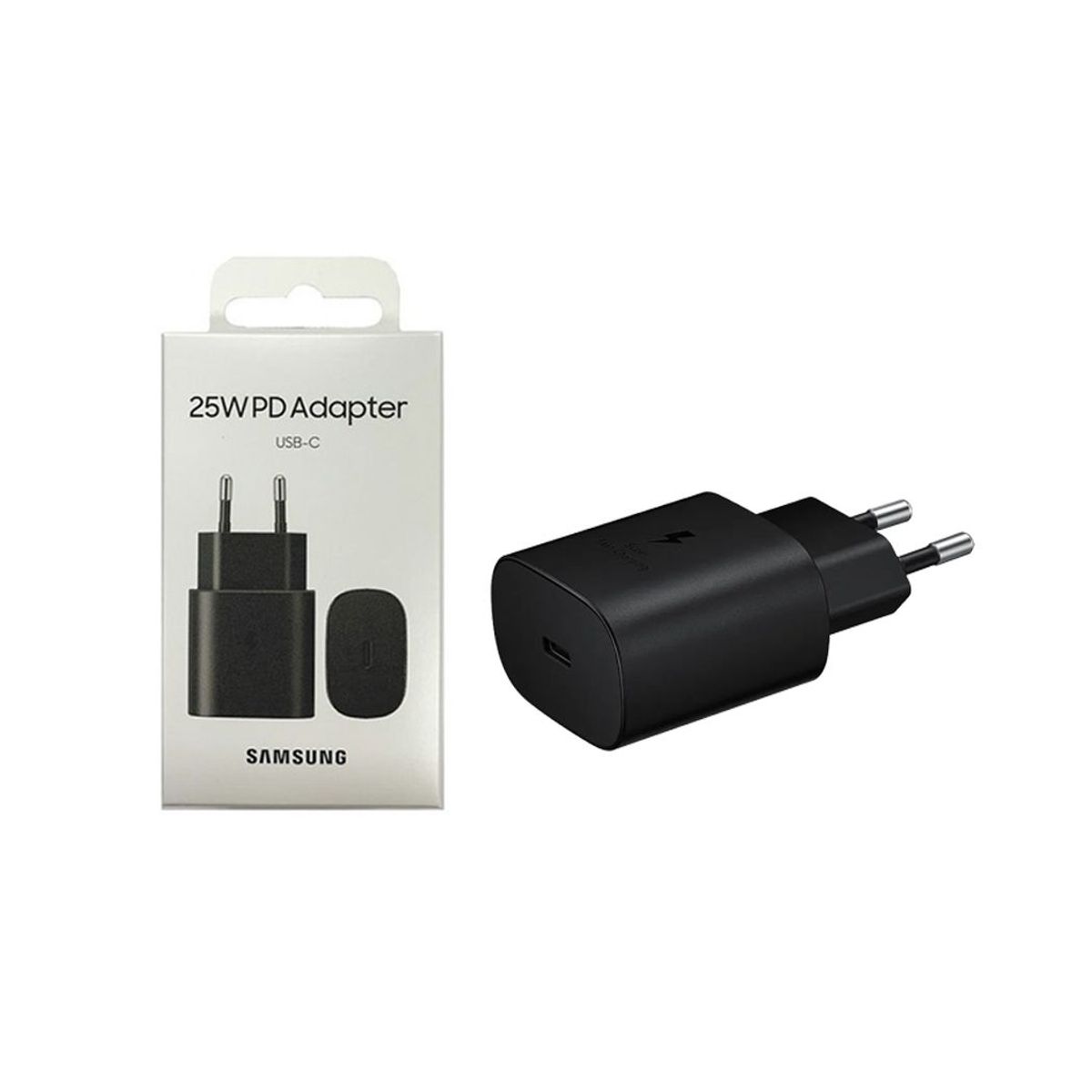 SAMSUNG - Adaptador Samsung  25W Carga Super Rápida Negro