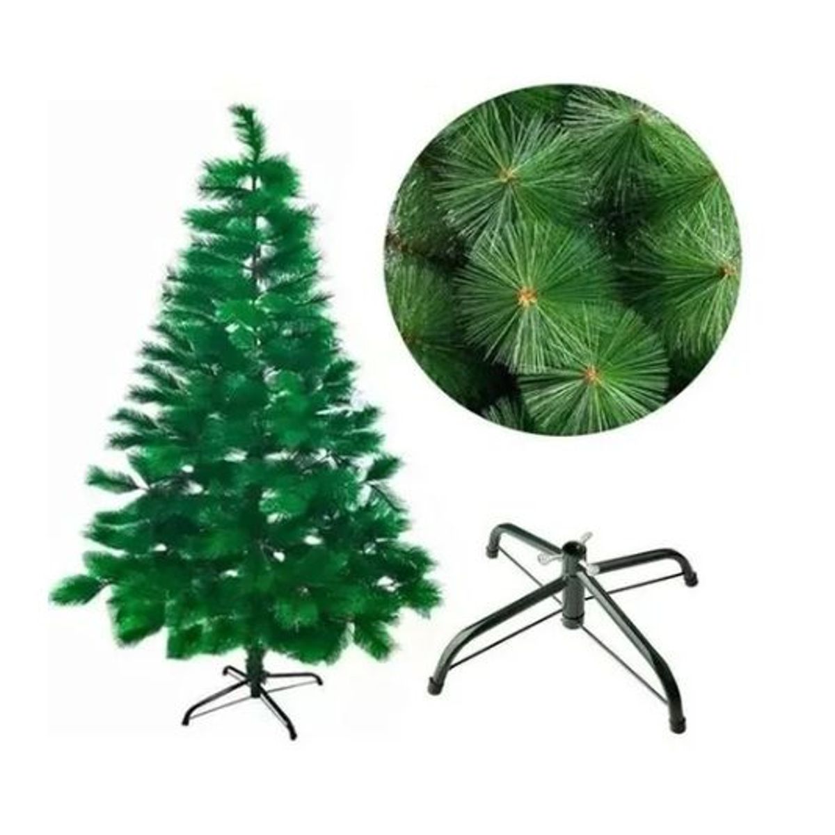 GENERICO - Árbol Navidad Pino Verde SEMICOPOSO de 1 ,80metro