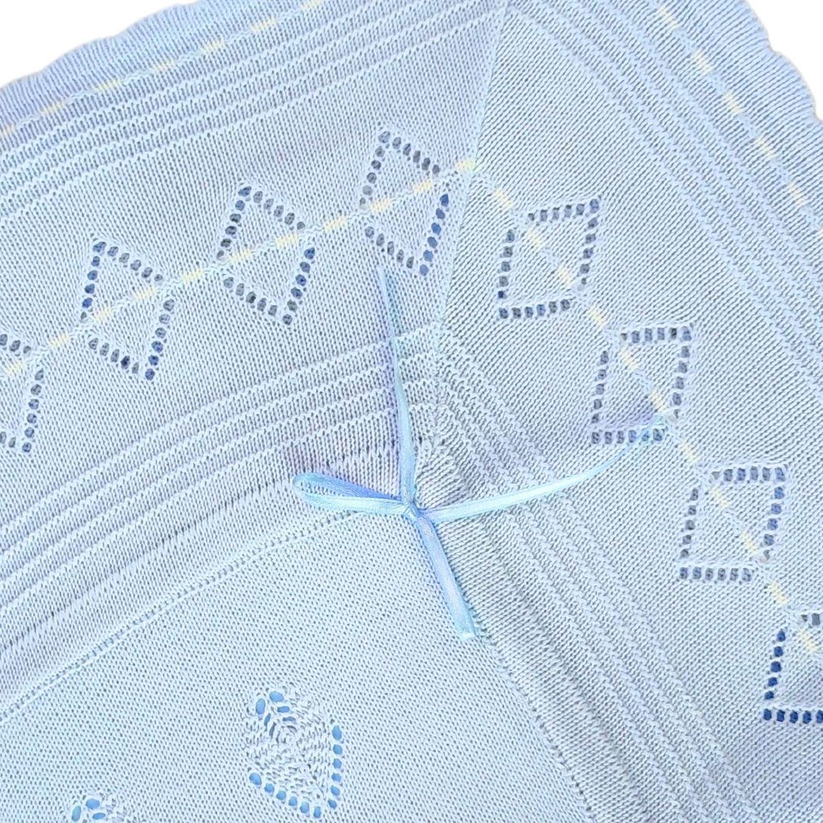 GENERICO - Colcha bebé Hilo Tacto con algodon - Celeste