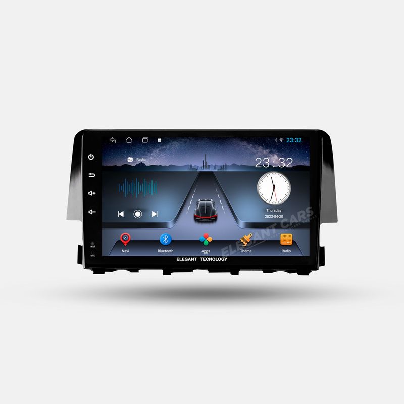 GENERICO - Autoradio Android Pantalla Honda Civic 2016-2021  Carplay +Auto 4GB +64GB