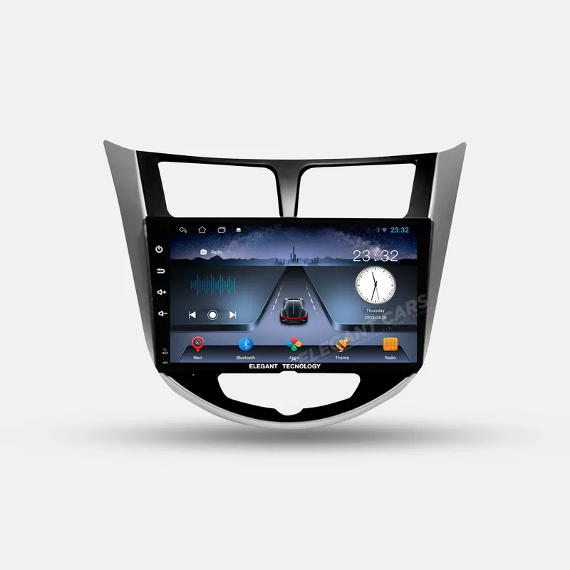 GENERICO - Autoradio Android Pantalla Hyundai Accent 2011-2020 Carplay +Auto 4GB +64GB