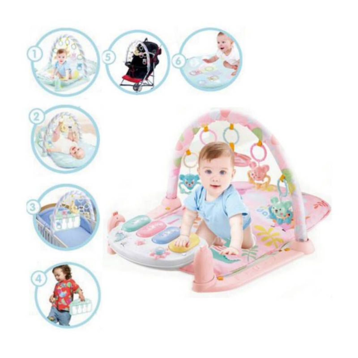 GENERICO - Gimnasio para Bebés con Piano Musical RB.