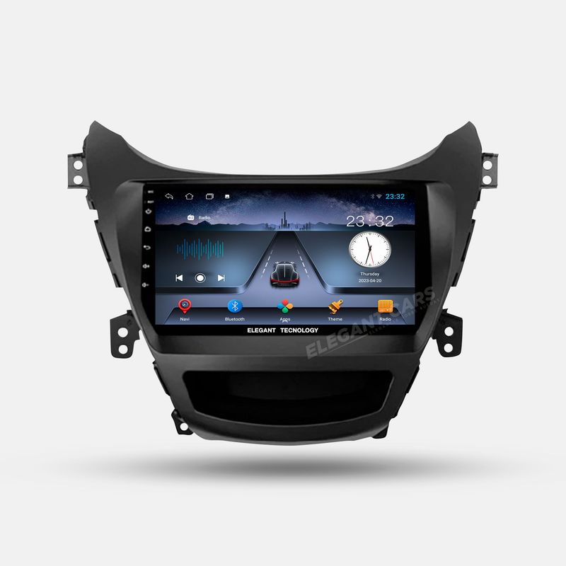 GENERICO - Autoradio Android Pantalla Hyundai Elantra 2011-2013 Carplay +Auto 4GB +64GB