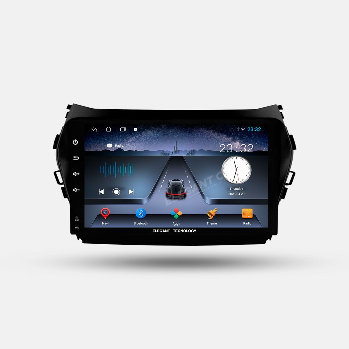 GENERICO - Autoradio Android Pantalla Hyundai Santa Fe 2013-2018 Carplay +Auto 4GB +64GB