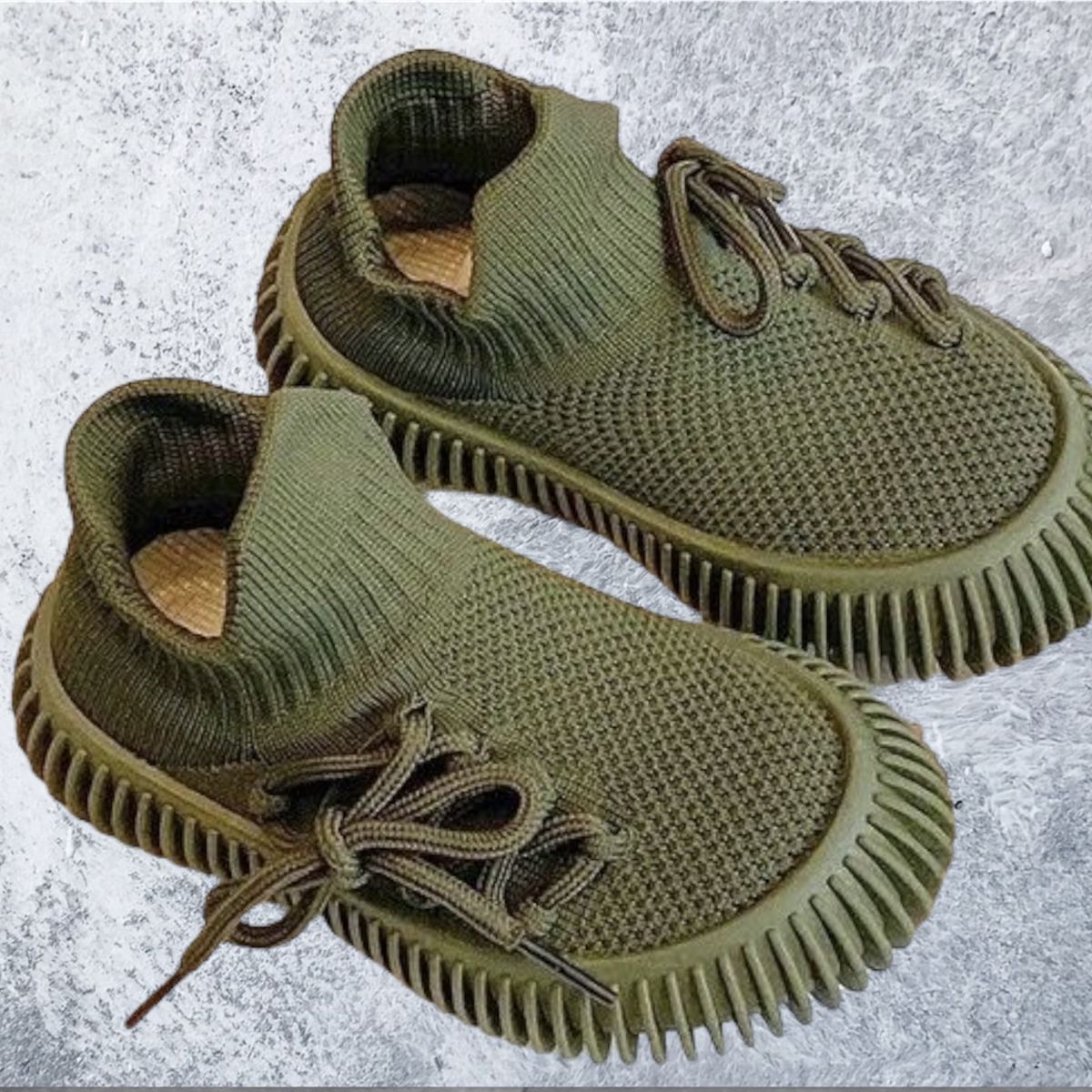 GENERICO - Zapatillas de Niño Hermosas de Tela Unisex Verde