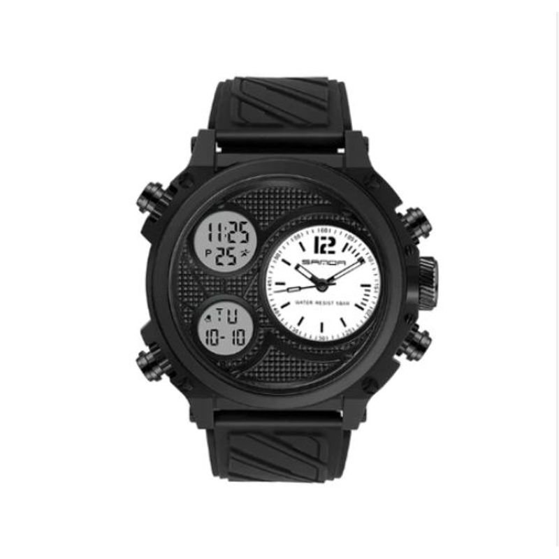 SANDA - RELOJ HOMBRE SANDA - MULTIFUNCIONAL NEGRO 3002