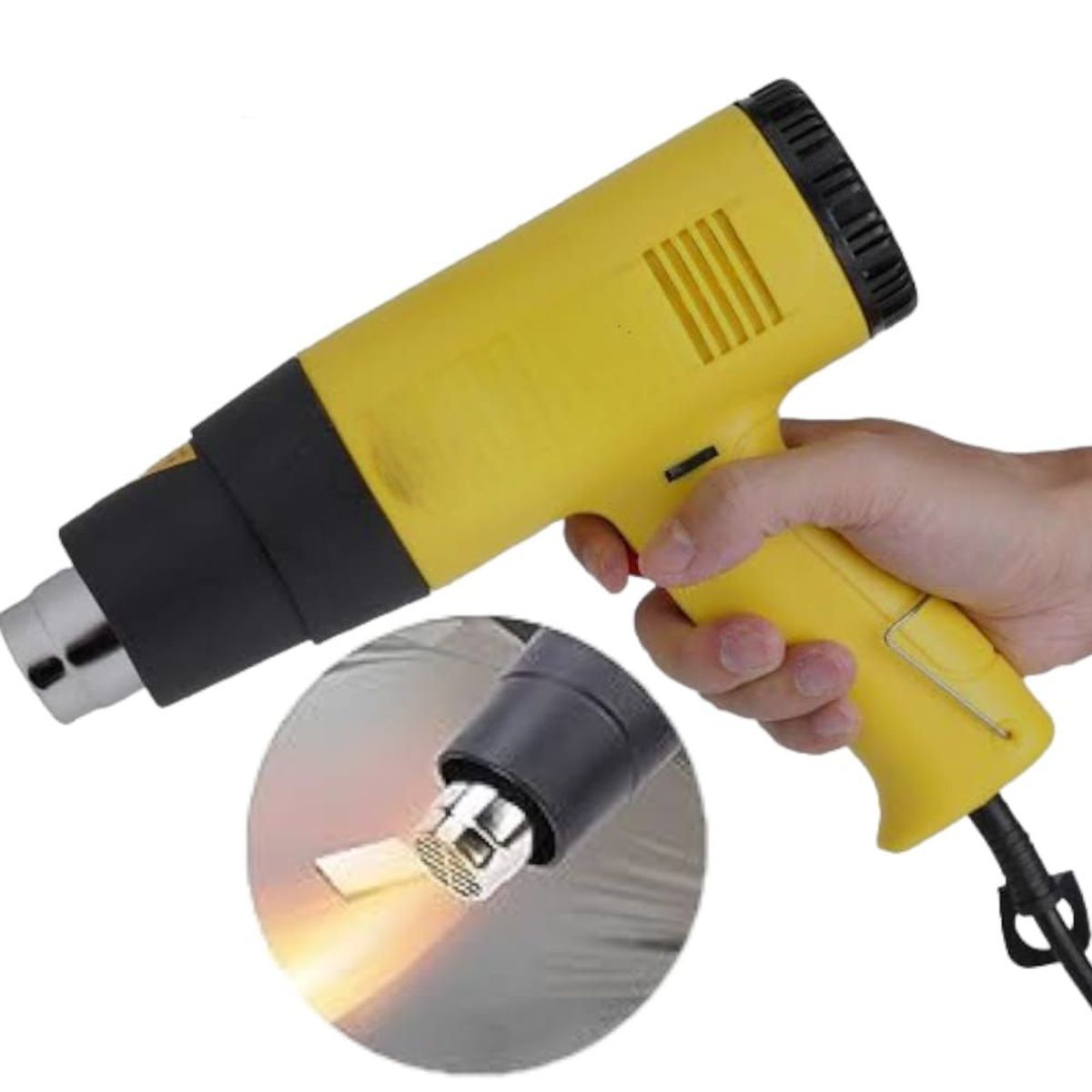 GENERICO - Pistola de Calor Flujo de Aire Caliente Compacto 2000Watts