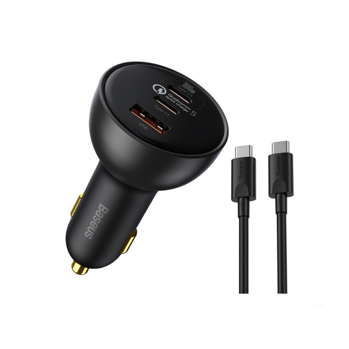 BASEUS - Cargador Auto Baseus Iphone Android Carga Rapida 160W