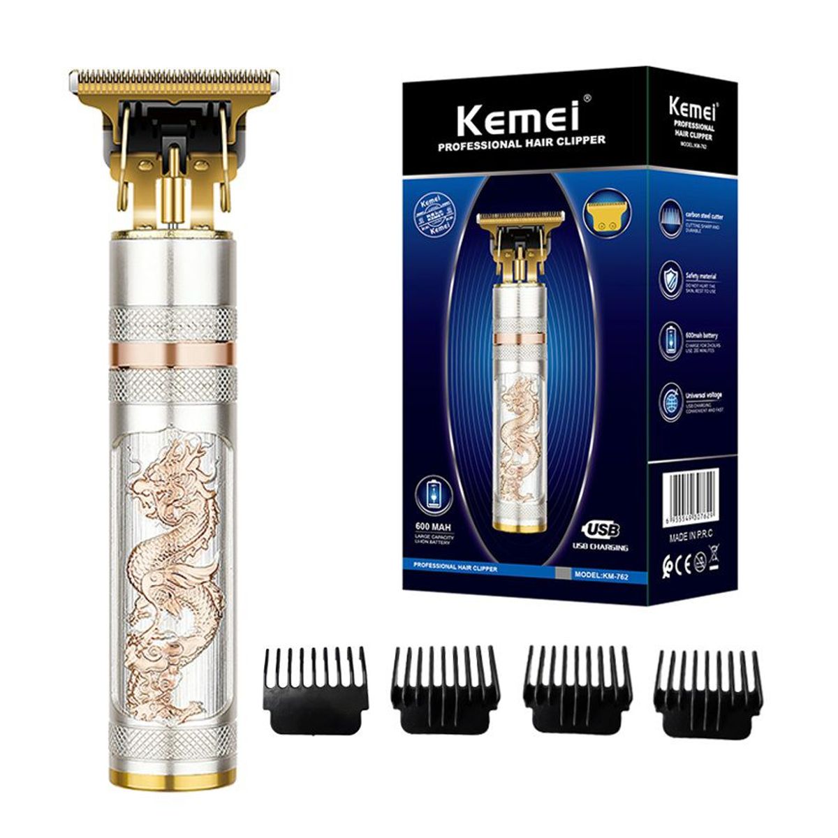 KEMEI - Maquina De Afeitar Inalambrica Kemei Km-762