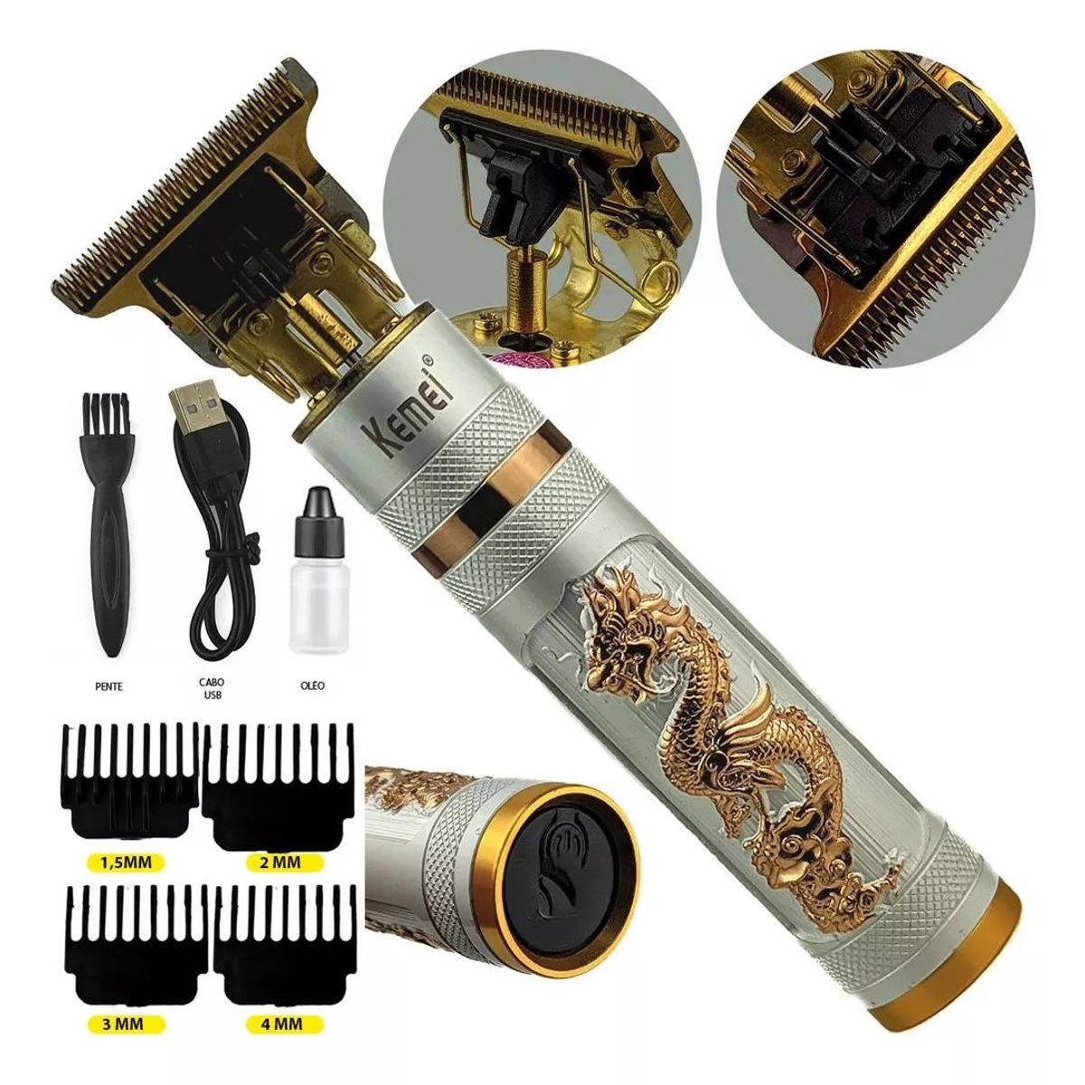 KEMEI - Maquina De Afeitar Inalambrica Kemei Km-762