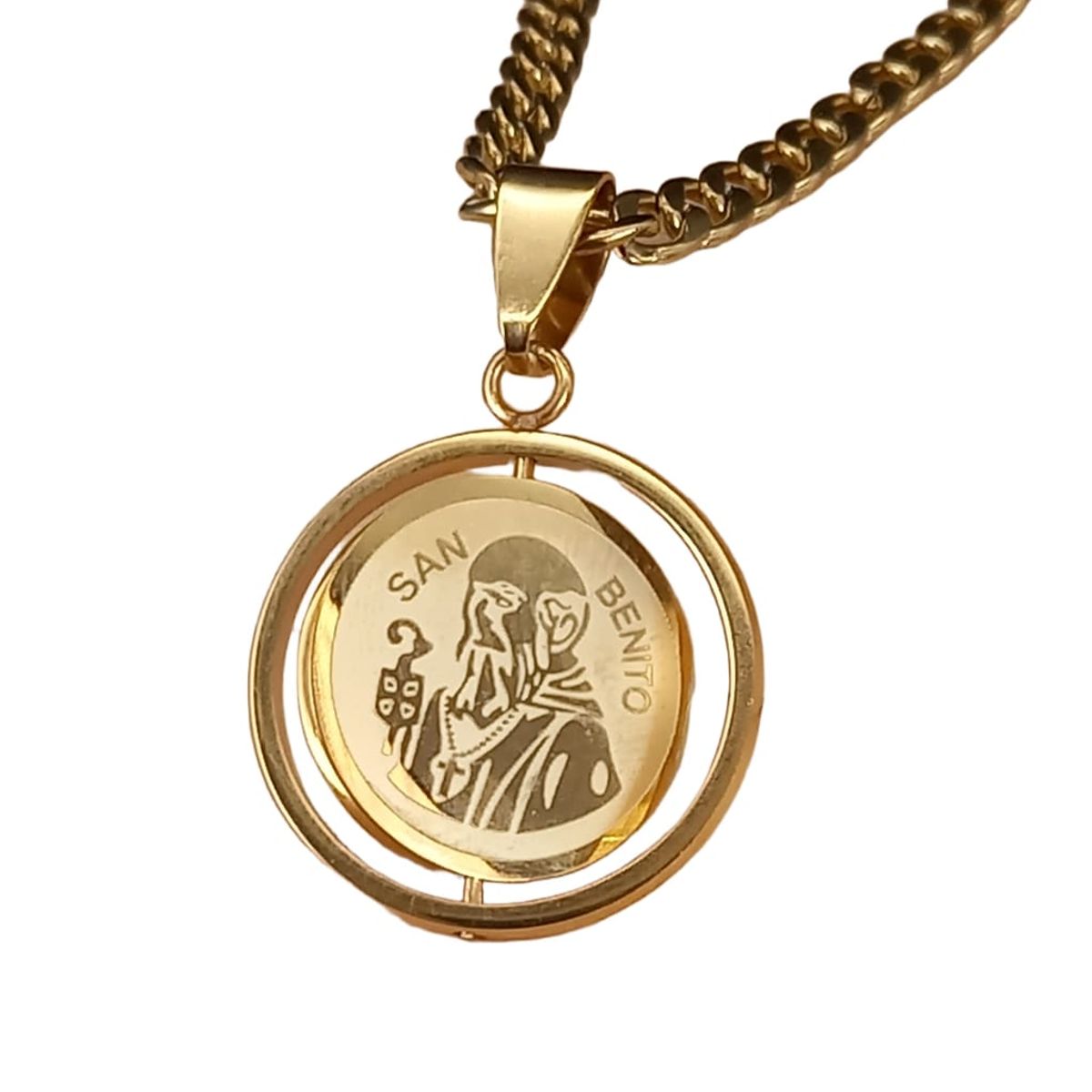 GENERICO - Dije Collar Giratorio Santa Cruz - San Benito