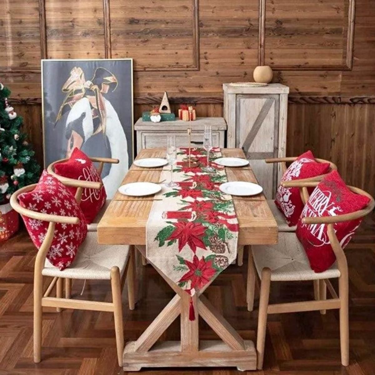 GENERICO - camino de mesa navideño tendencia