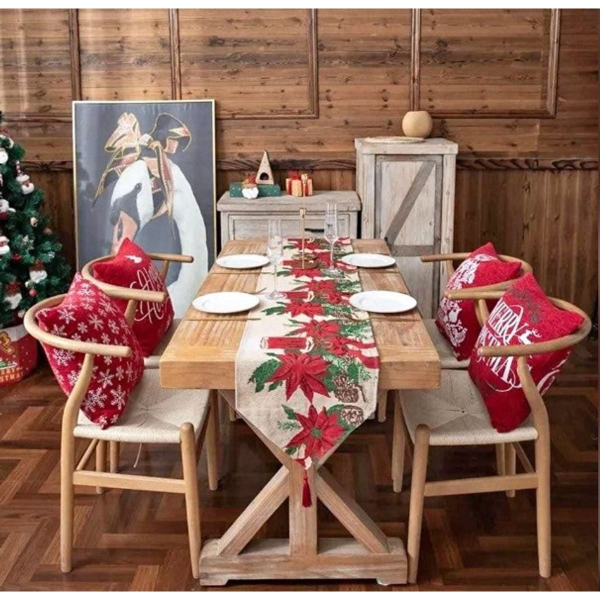 GENERICO - camino de mesa navideño tendencia