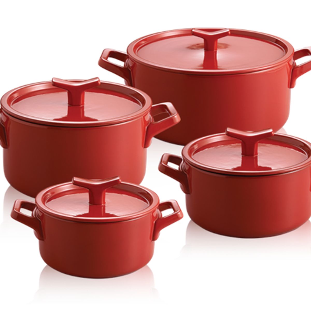 ELECTROLUX - Juego de Ollas Electrolux de Inducción en Cerámica