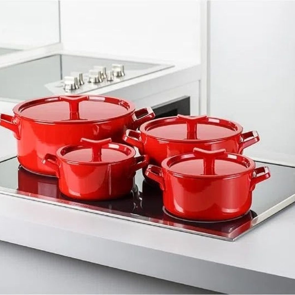 ELECTROLUX - Juego de Ollas Electrolux de Inducción en Cerámica