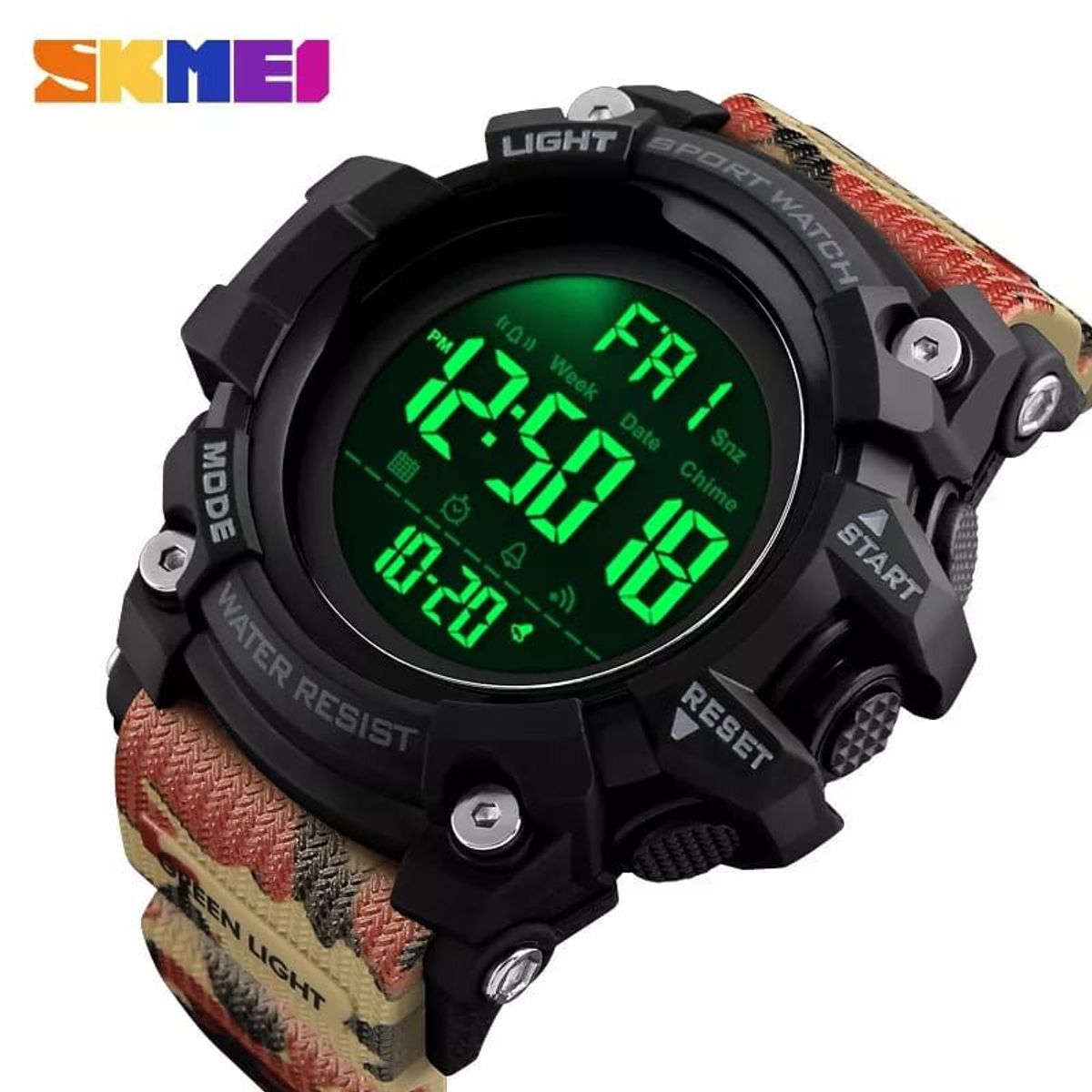 SKMEI - Reloj  Skmei 1384 Extremo Digital Camuflado