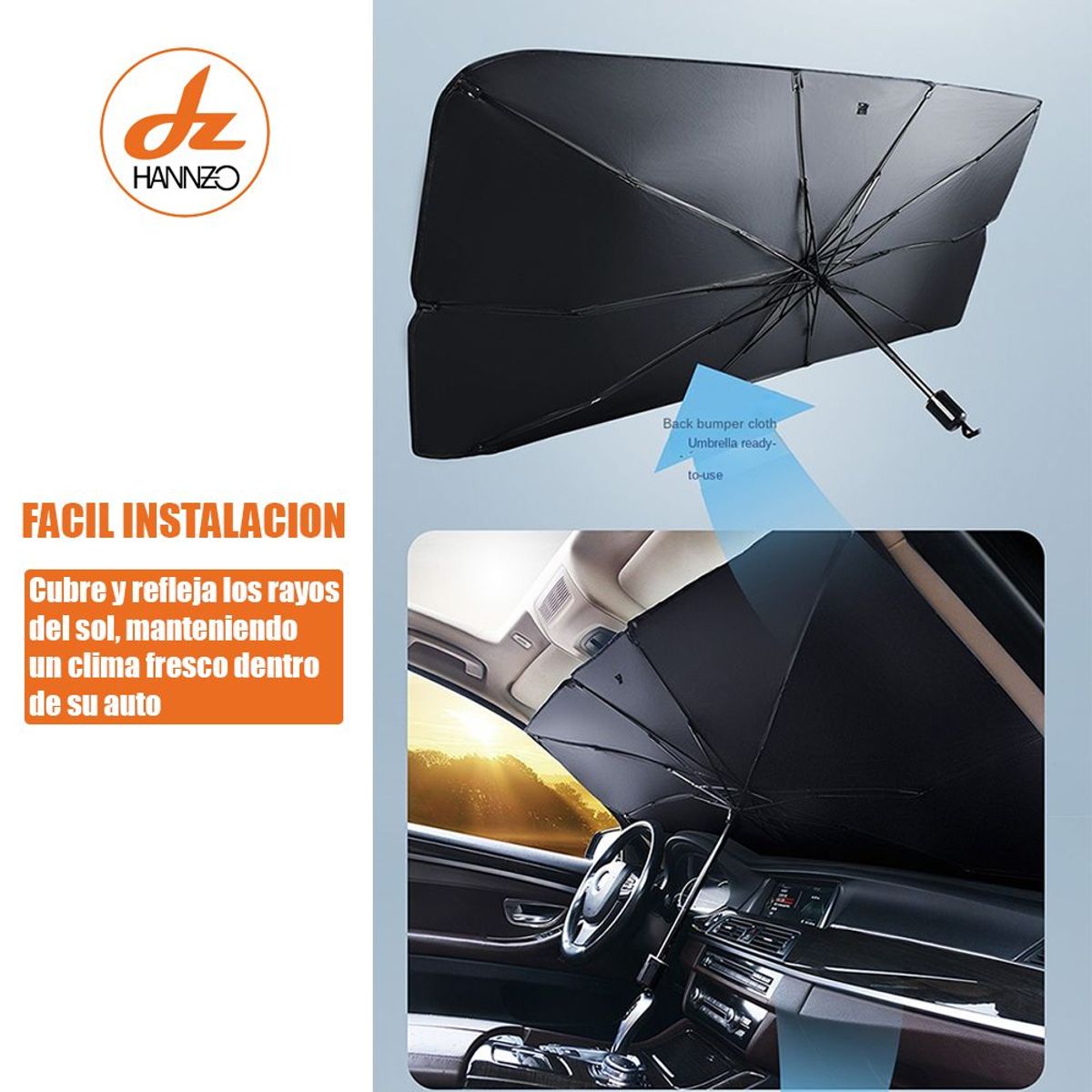 GENERICO - Tapasol Plegable Para Autos  Cortina para parabrisas