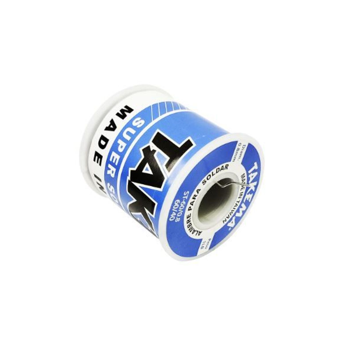 TAKEMA - Rollo de Estaño 60/40 0.8mm 1 Libra ST-60/0.8 TAKEMA