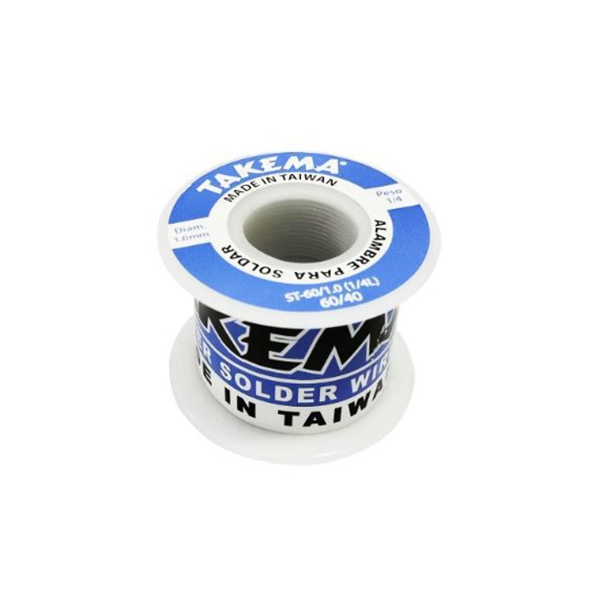 TAKEMA - Rollo de estaño 60-40  1-0mm 14 Libra ST-60-1-01-4L TAKEMA