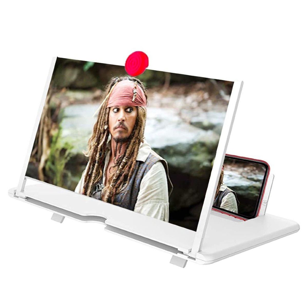 GENERICO - Amplificador de Pantalla Tablet Celular Proyector Blanco