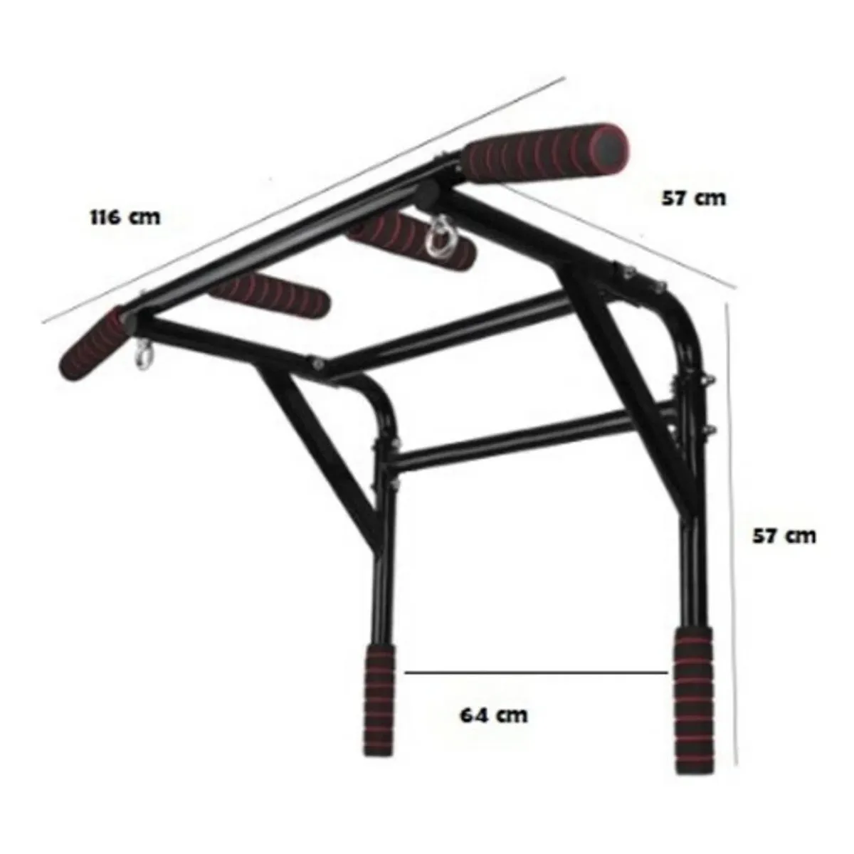 GENERICO - Saco 1.00 MTS Con Relleno+Barra Multifuncional 7 En 1+Cadena