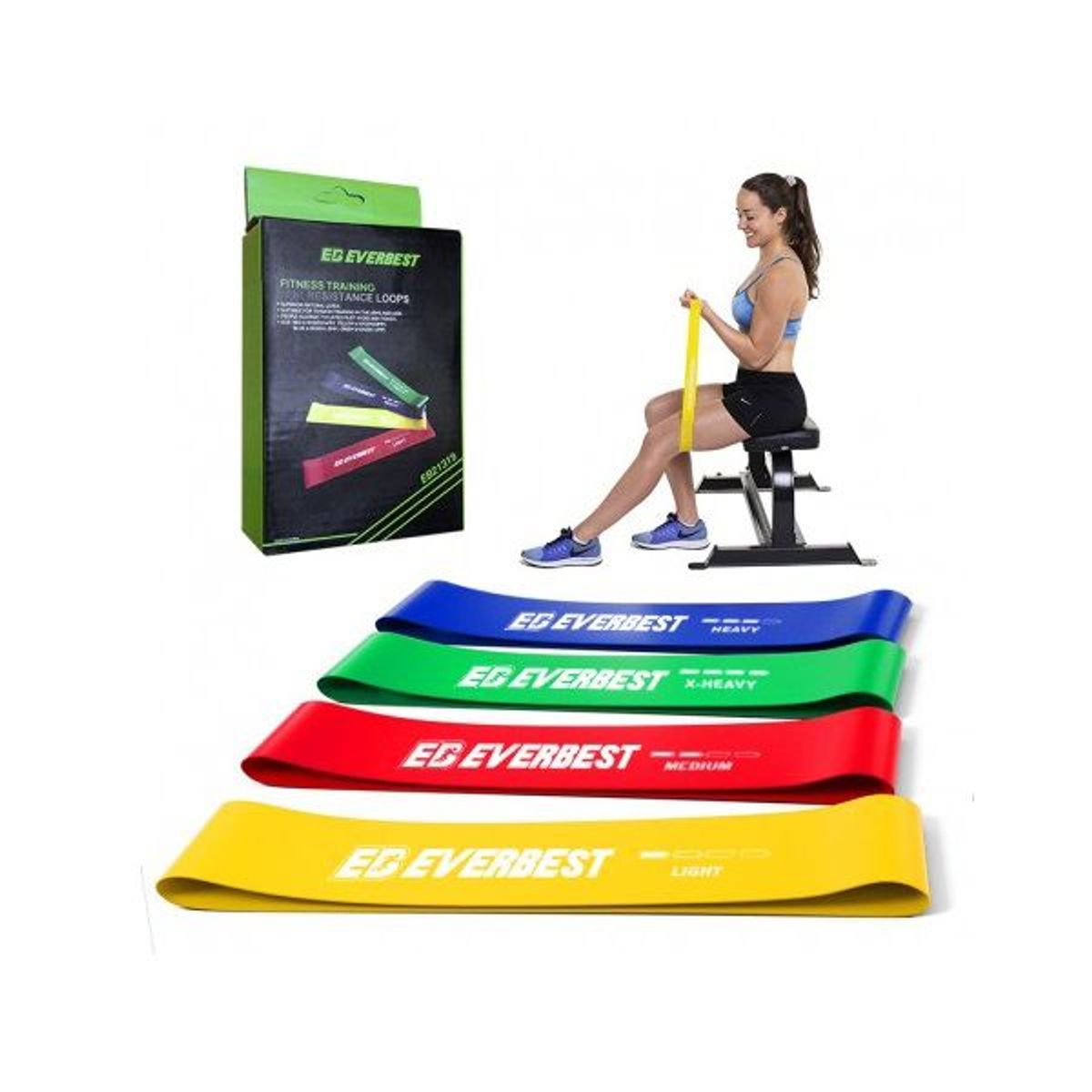 GENERICO - Set Bandas Elásticas De Resistencia x4