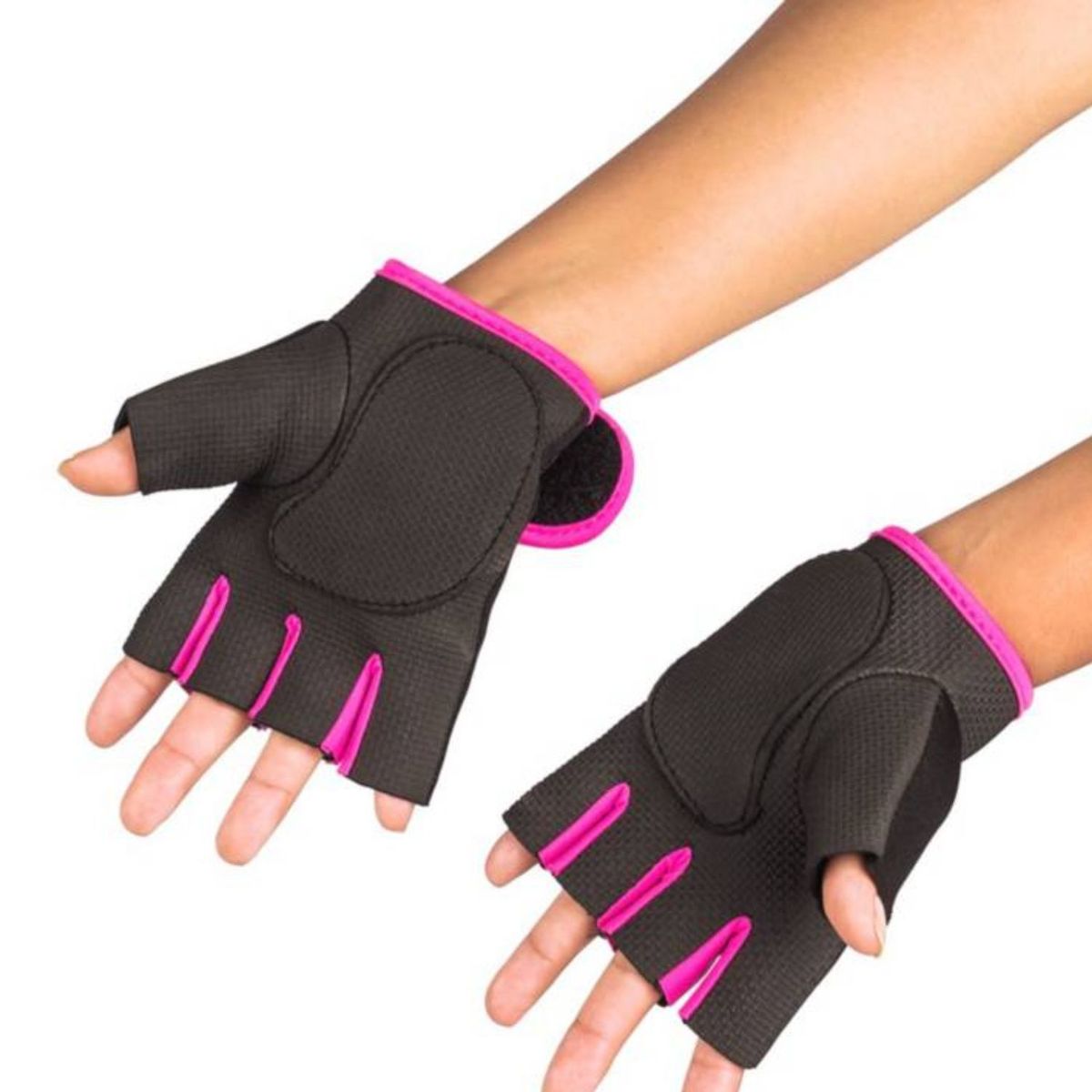URBAN FIT - Guantes para levantar Peso - Entrenamiento Rosado- L
