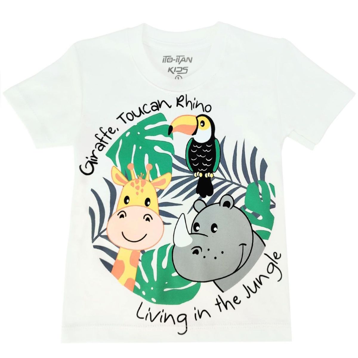 GENERICO - Conjunto bebé - Polo Short - Safari - Blanco