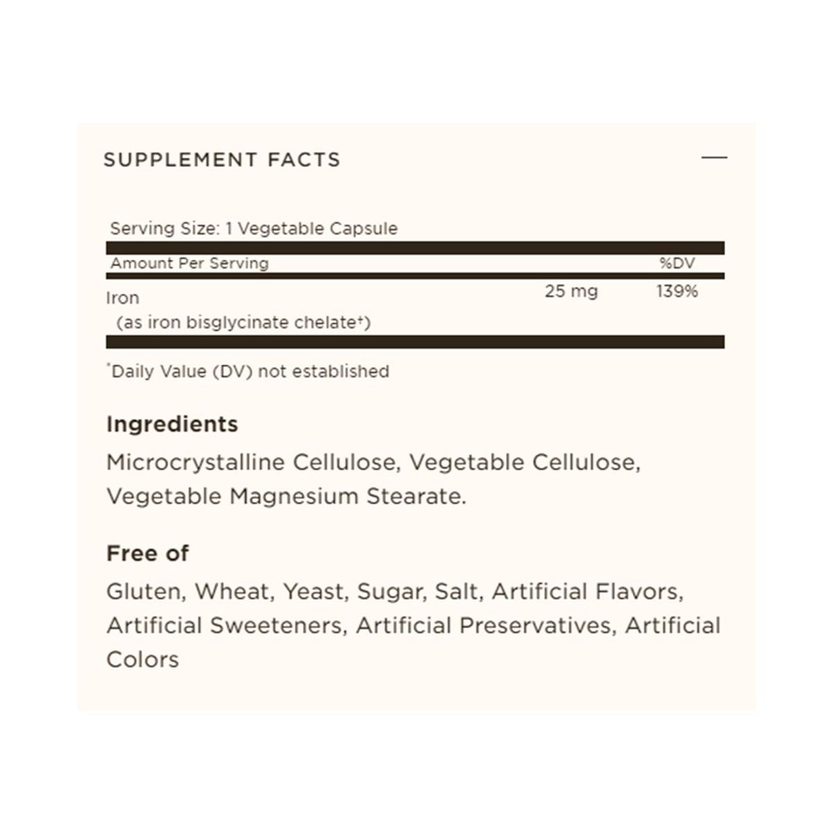 SOLGAR - HIERRO - GENTLE IRON 90 CAP