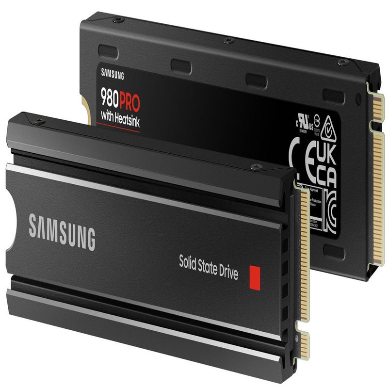 SAMSUNG - Samsung 980PRO con Disipador de Calor 1TB PCIe 4.0 NVMe M.2 SSD