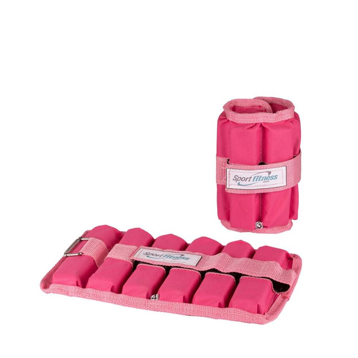 URBAN FIT - Tobillera ajustable con peso metal rosado - 4kg