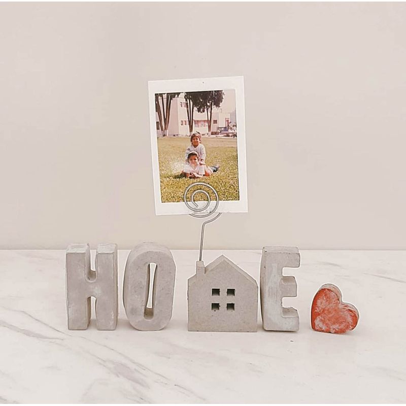 MADAME CIMENT - SET DE LETRAS HOME PORTAFOTO 5CM - MADAME CIMENT