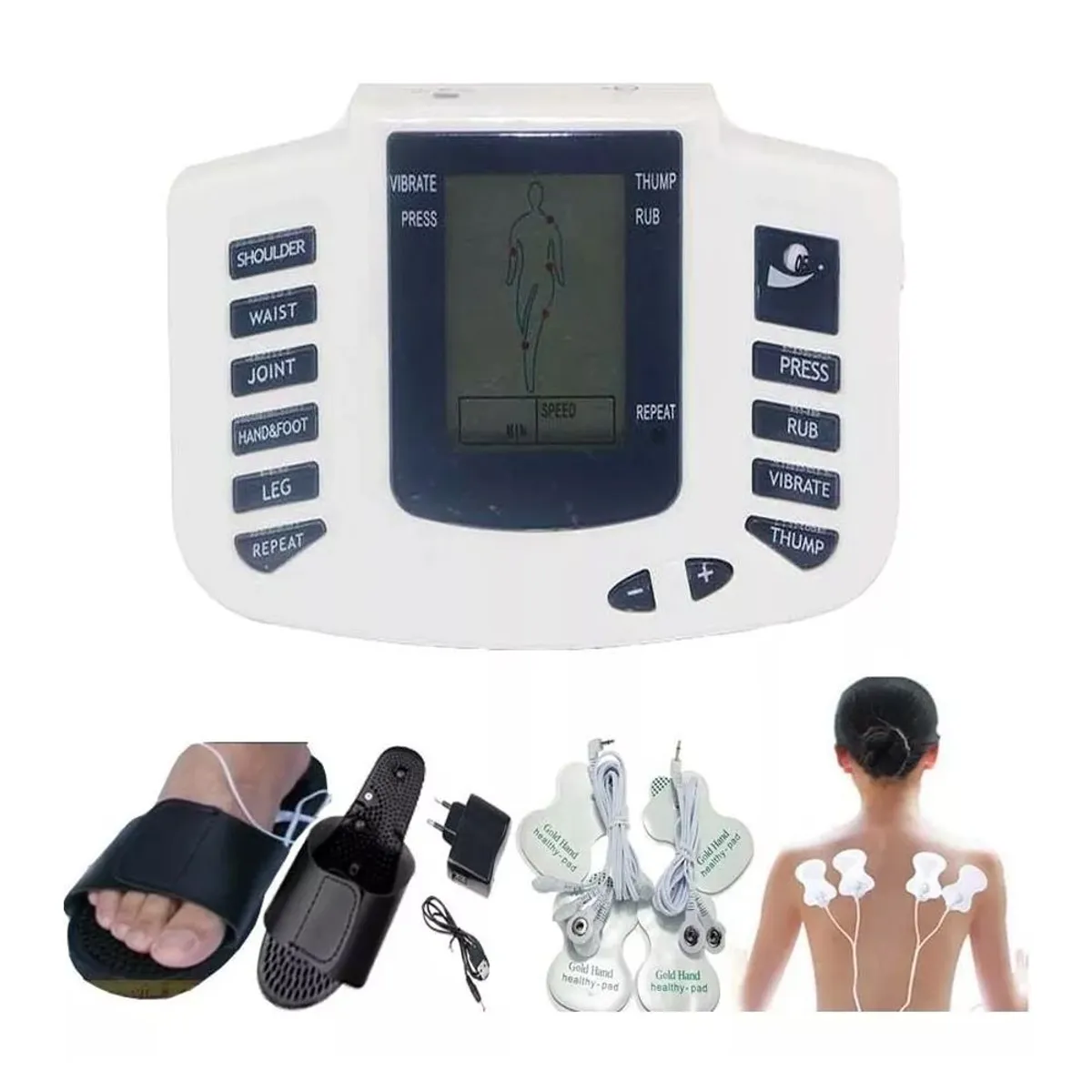 HOLGU - Electro estimulador Coorporal Con Chanclas Gimnasia Pasiva