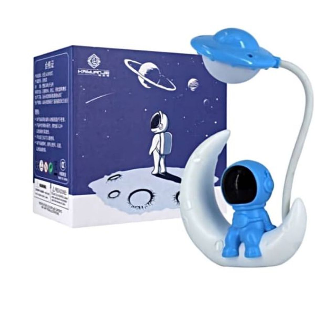 GENERICO - Lampara Robot Astronauta Recargable Usb Kawai Blanca