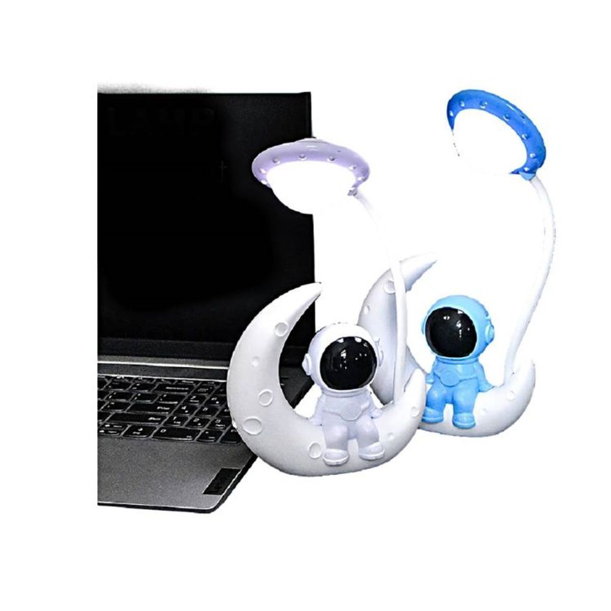 GENERICO - Lampara Robot Astronauta Recargable Usb Kawai Blanca
