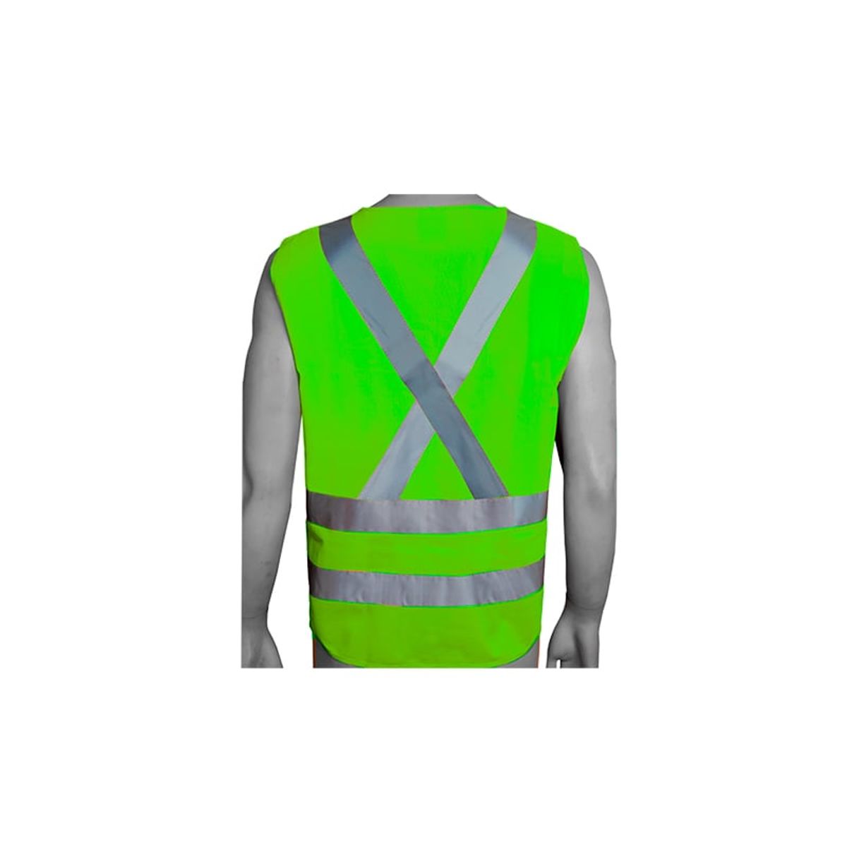 GENERICO - CHALECO DE ALTA VICIBILIDAD RFX VERDE 4 BANDAS