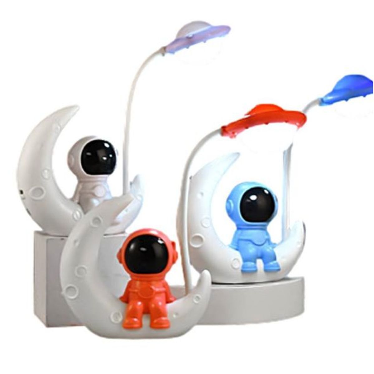 GENERICO - Lampara Robot Astronauta Recargable Usb Kawai Blanca