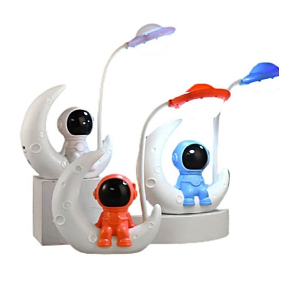GENERICO - Lampara Robot Astronauta Recargable Usb Kawai Blanca