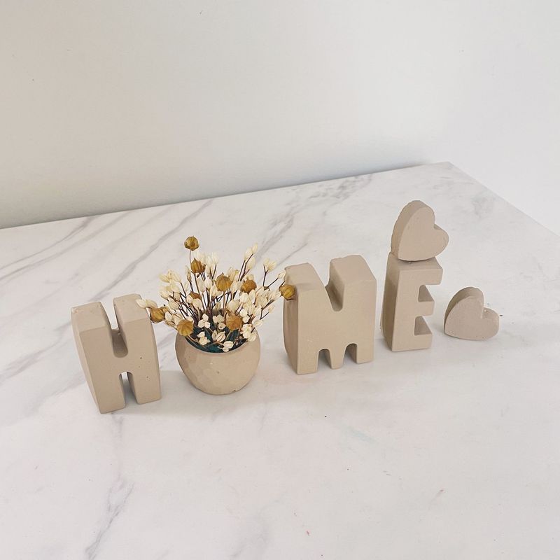 MADAME CIMENT - SET DE LETRAS HOME NUDE 5CM - MADAME CIMENT