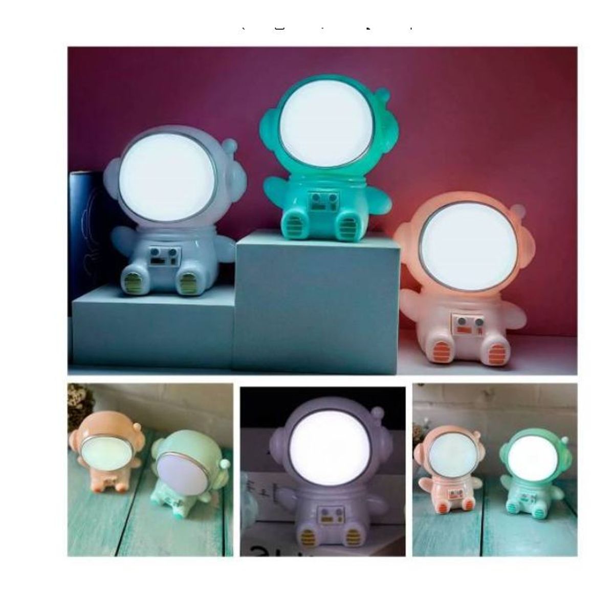 GENERICO - Lampara Led Robot Astronauta