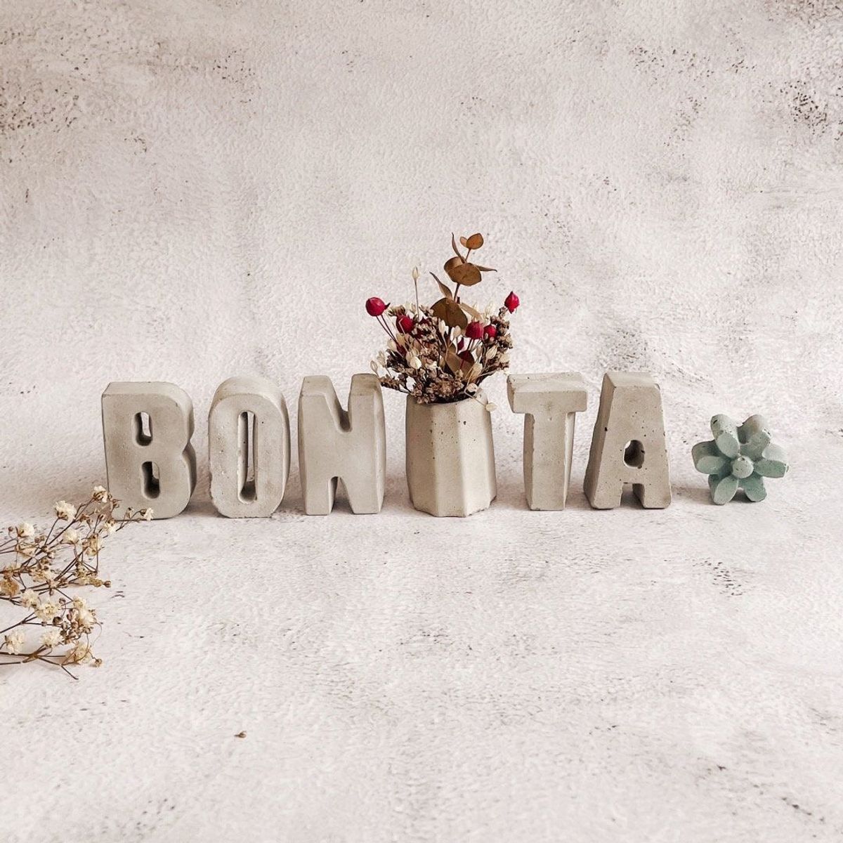 MADAME CIMENT - SET DE LETRAS BONITA 5CM - MADAME CIMENT