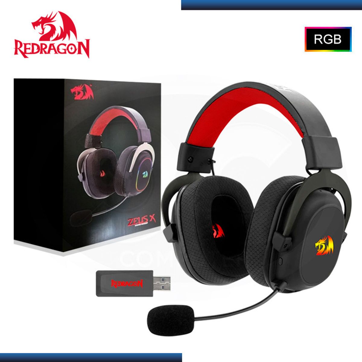 REDRAGON - Audífonos Gamer Redragon Zeus X H510-WL 7.1 Wireless