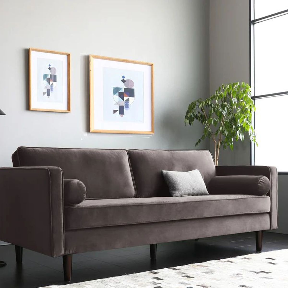 GENERICO - Sofa 3 Cuerpos Polo Living Furniture Marron