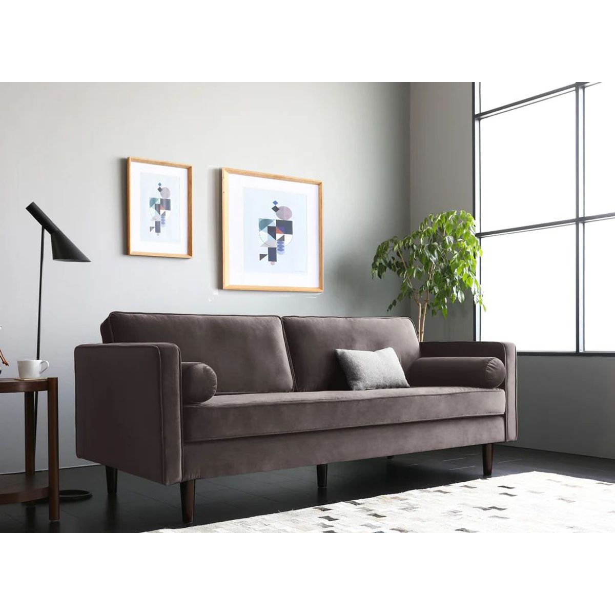 GENERICO - Sofa 3 Cuerpos Polo Living Furniture Marron