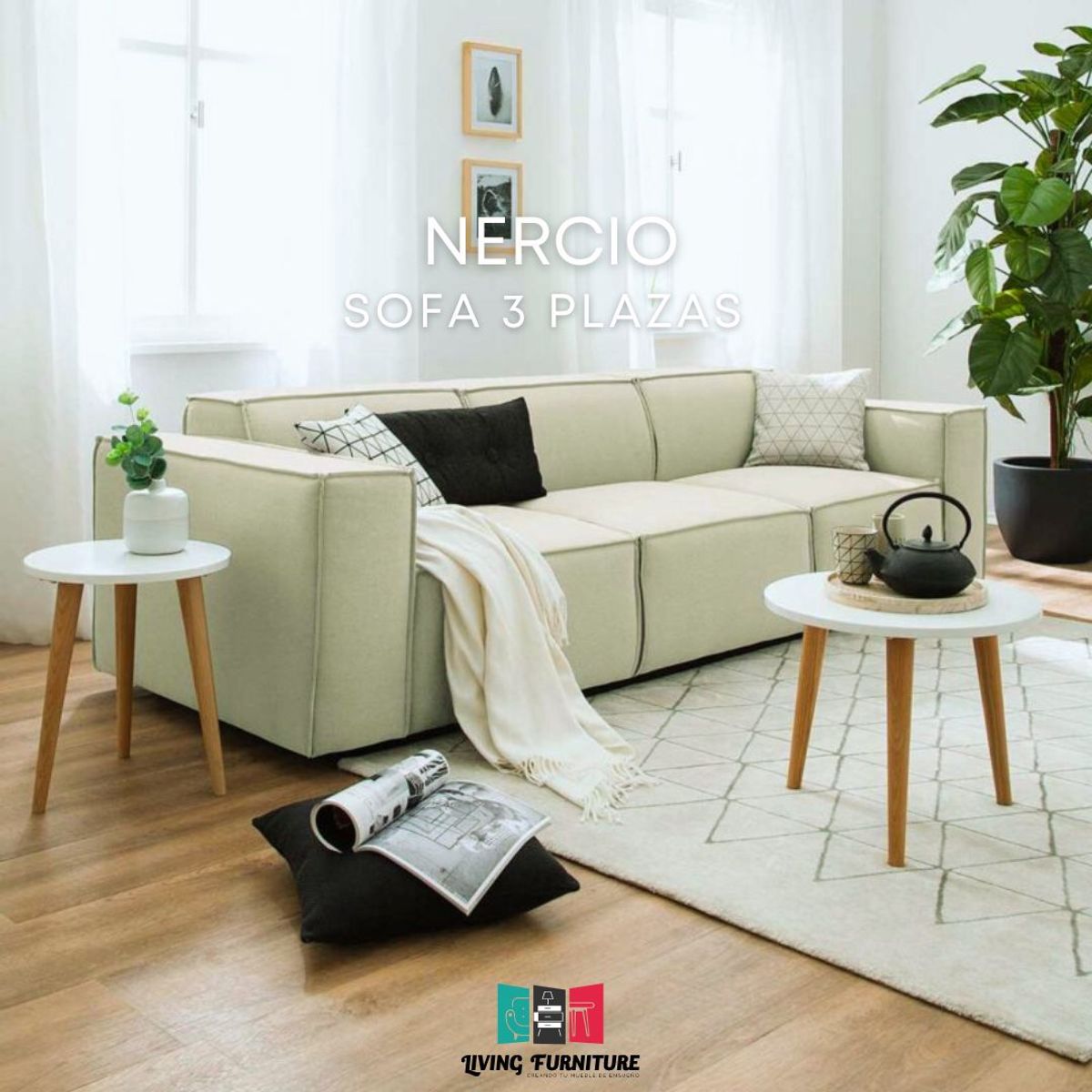 GENERICO - Sofa 3 Cuerpos Nercio Living Furniture