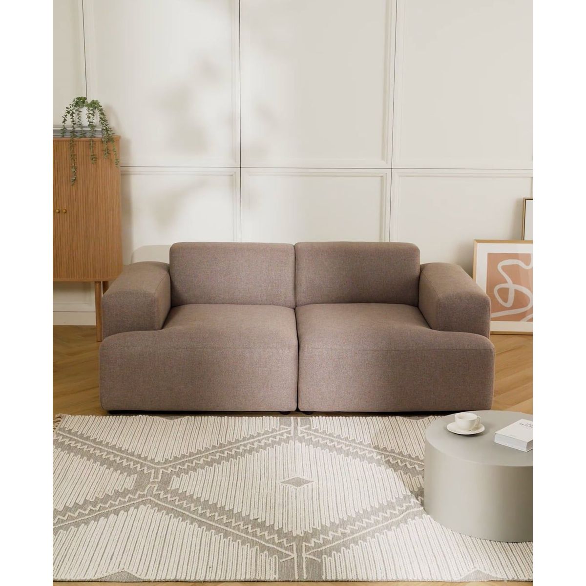 GENERICO - Sofa 2 Cuerpos Regola Living Furniture Marron