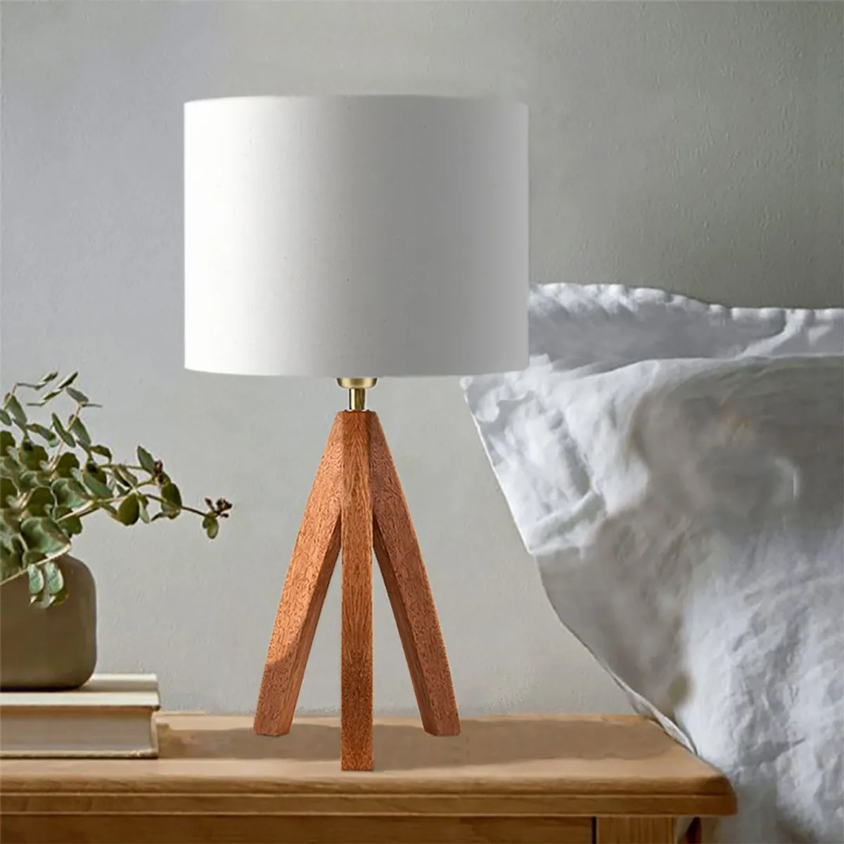 GENERICO - Lámpara de Mesa Trino Hueso