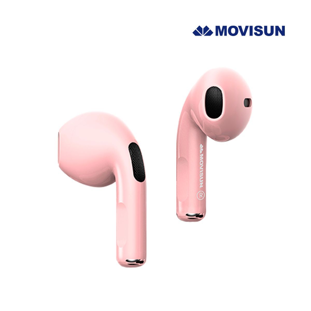 MOVISUN - Audífono Bluetooth MOVISUN T-10 Rosado