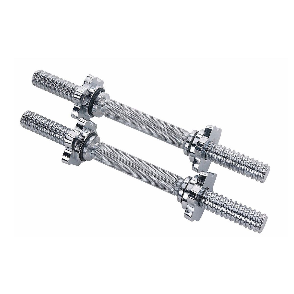 SPORT FITNESS - Barra Manubrios Mancuernas Cromadas Unisex